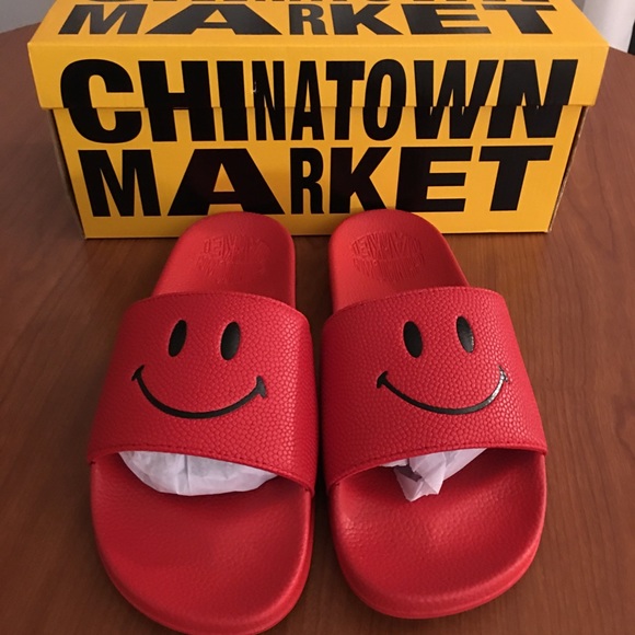 Chinatown Market Slides Red Nwt Sz 1 
